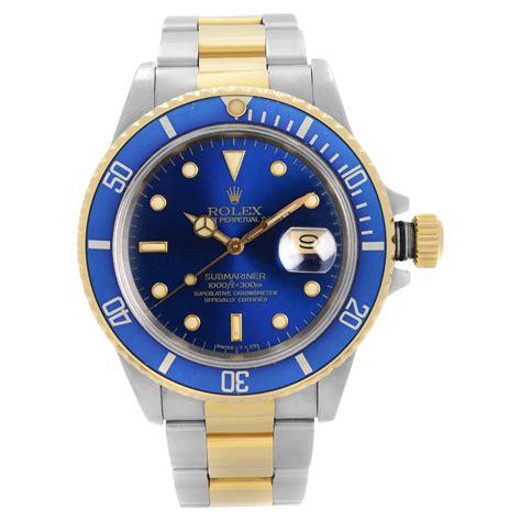 rolex quadrante blu e oro|orologio rolex oro giallo.